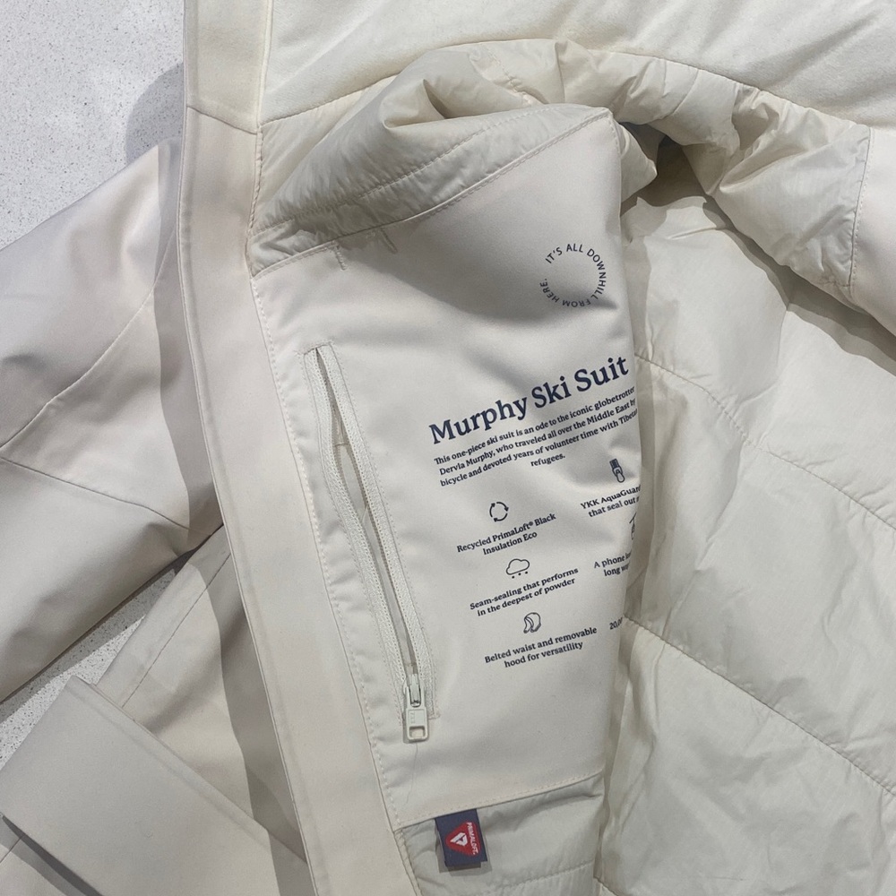 Women's Cream Ski & Snow Jacket - Picture 14 of 16